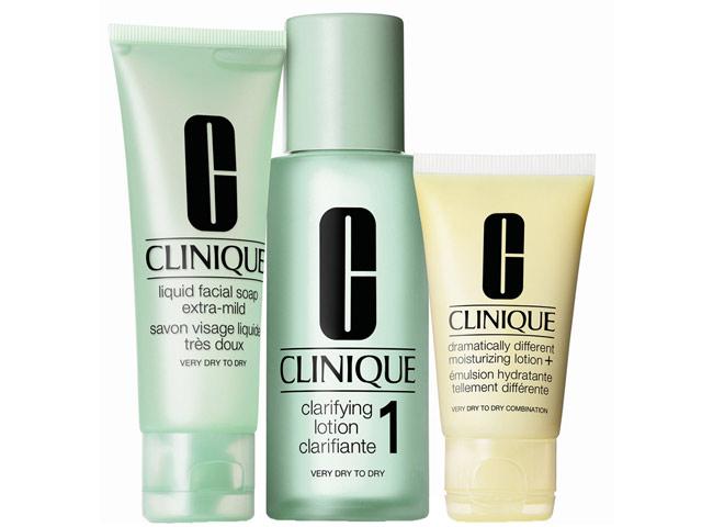 Clinique 3-Step Intro Kit Skin Type 1 Set 1x100ml, 1x50ml, 1x30ml